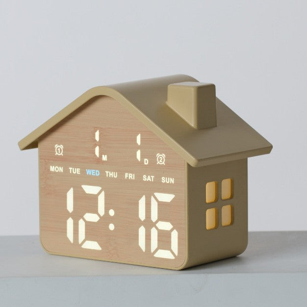 Digital Alarm Clock in Creative House Design Stornfield