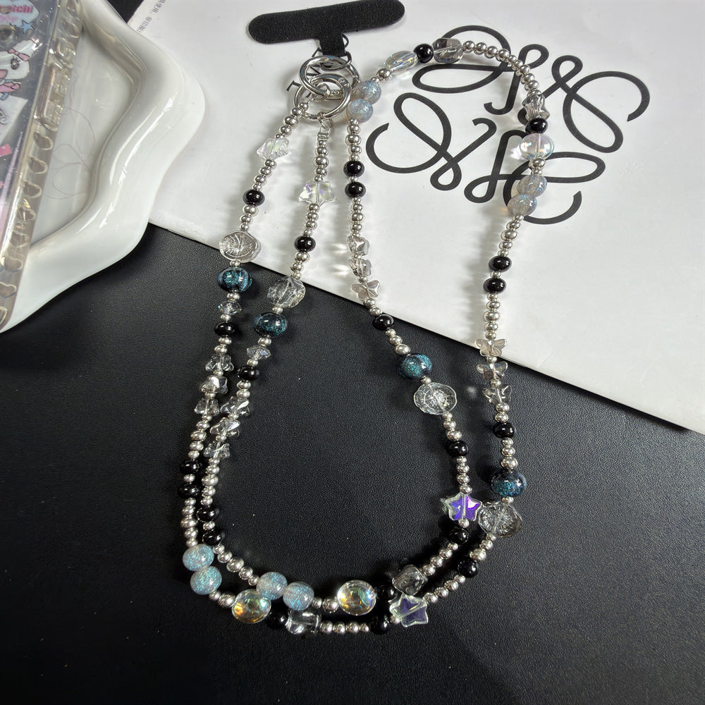 Multi-Strand Beaded Necklace with Charms Stornfield