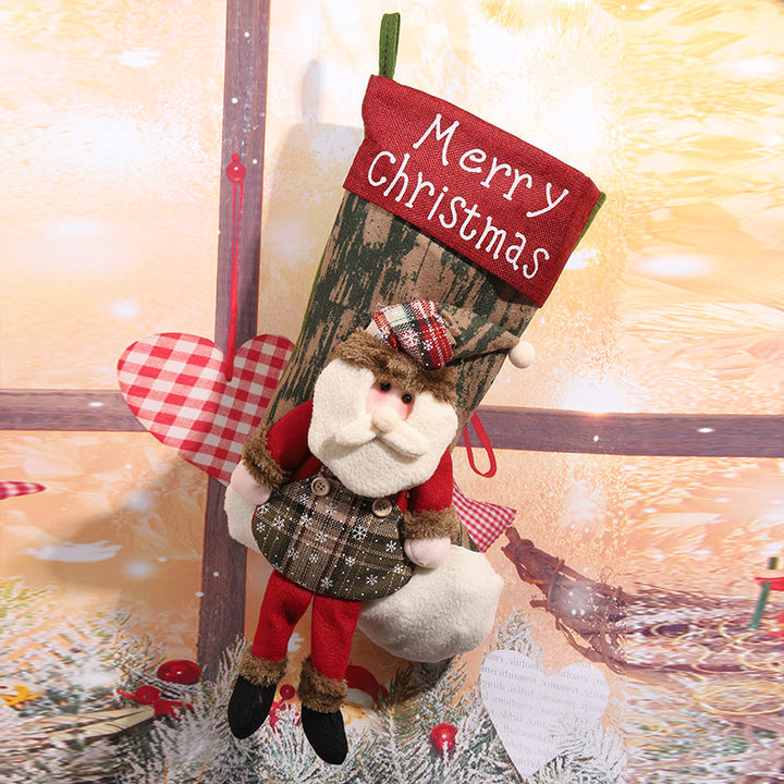 Decorative Christmas stocking in reindeer design Stornfield