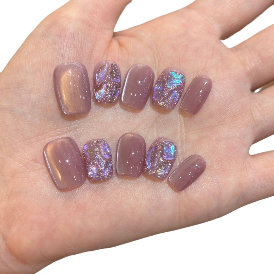 Glittery Nail Art Press-On Set Stornfield