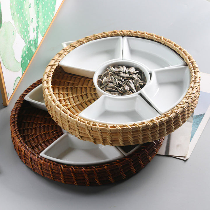 Unisex Serving Tray with Separate Compartments Stornfield