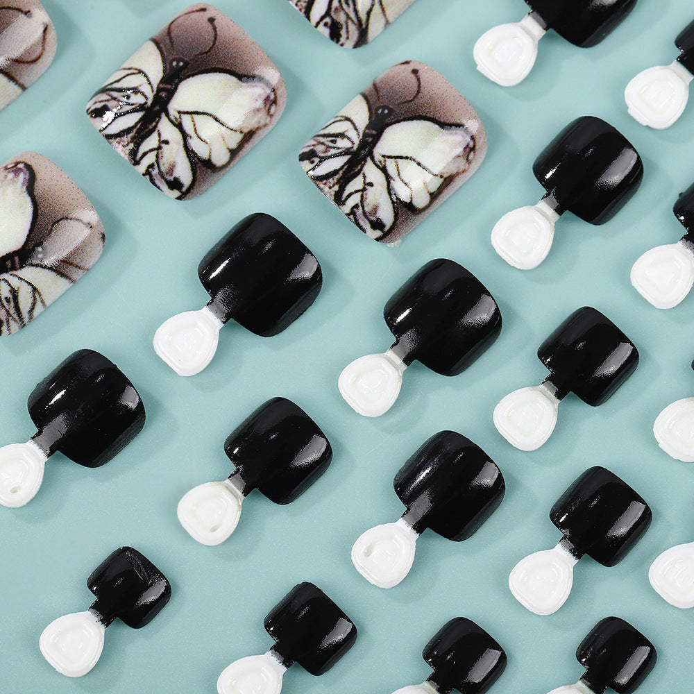Artificial nails with butterfly design Stornfield