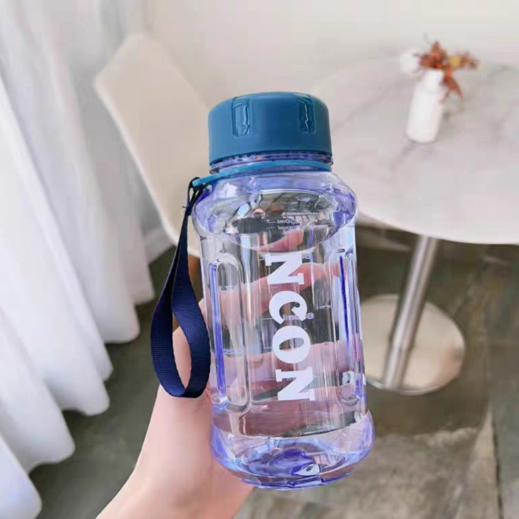 Women Transparent Drinking Bottle with Practical Carrying Handle Stornfield