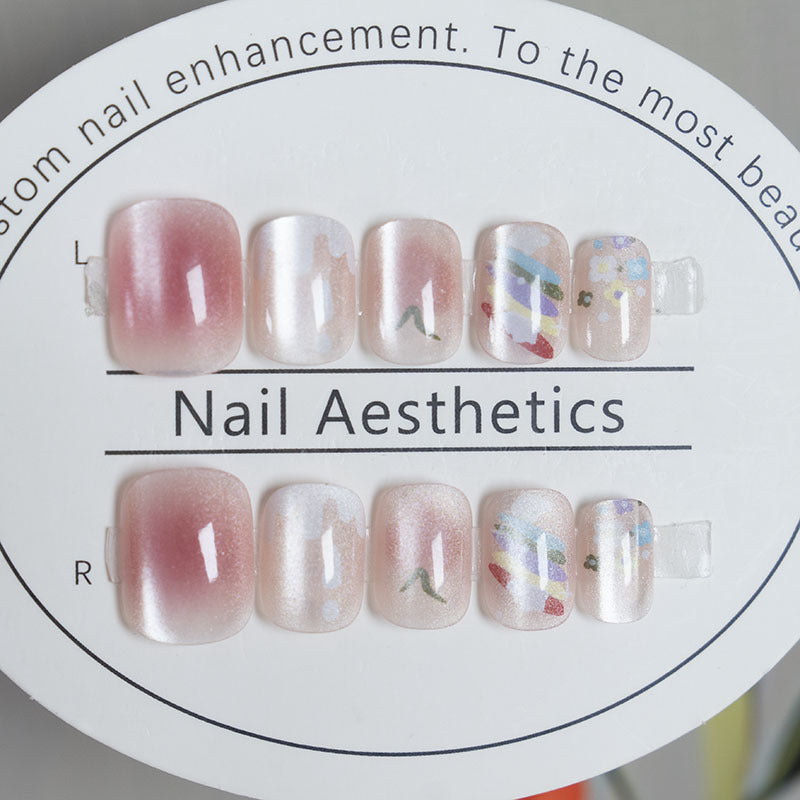Floral Design Press-On Nails