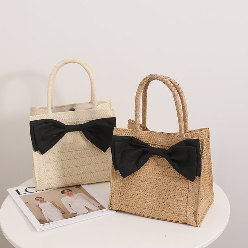 Elegant Bast handbag with bow detail Stornfield