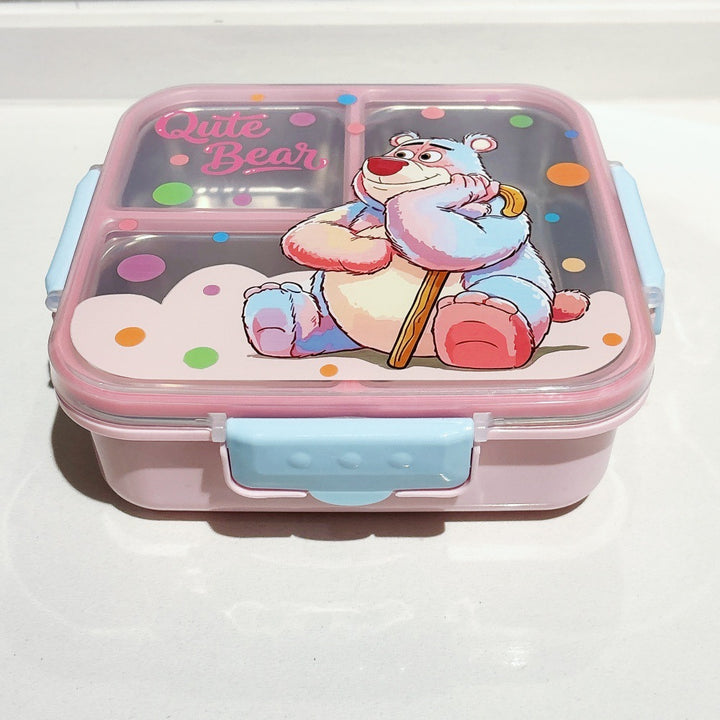 Cute Cartoon-Themed Multi-Compartment Lunch Box