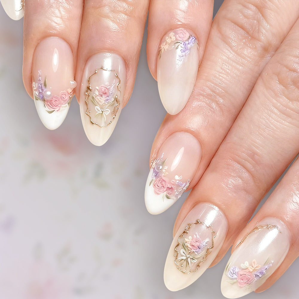 Floral Art Press-On Nail Set Stornfield