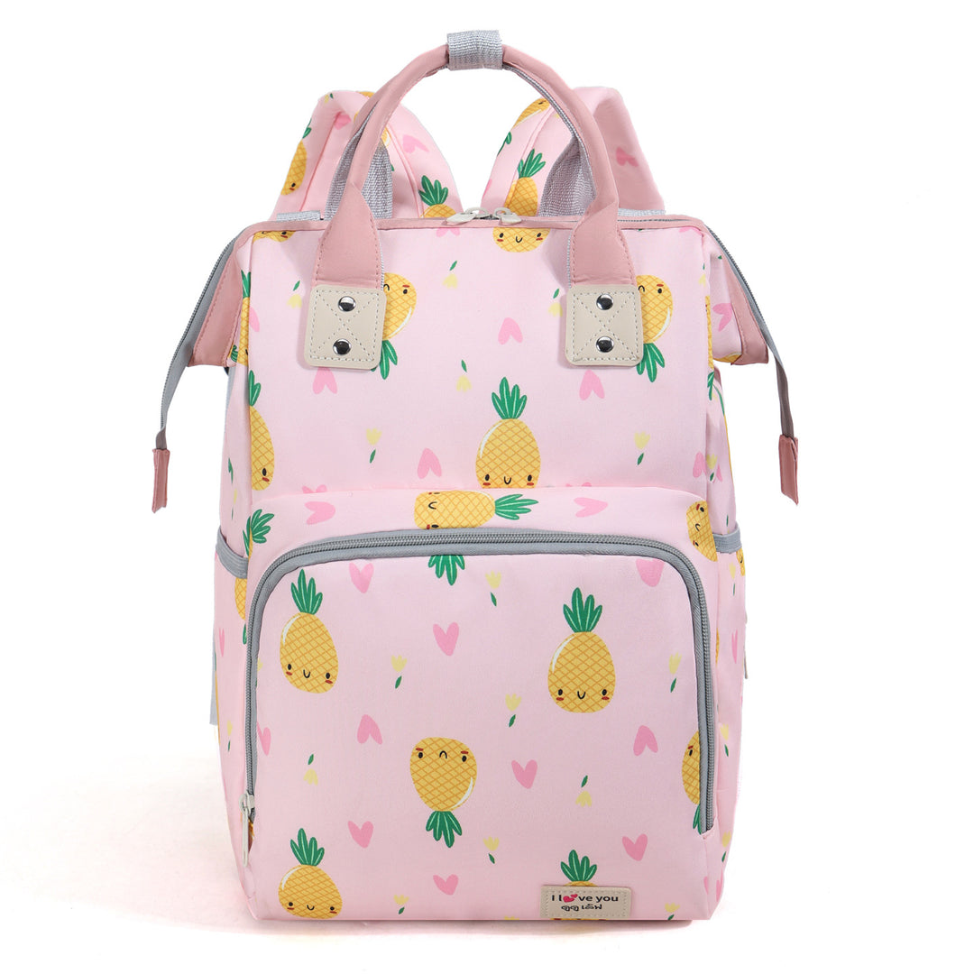 Playful Pineapple Print Diaper Backpack Stornfield