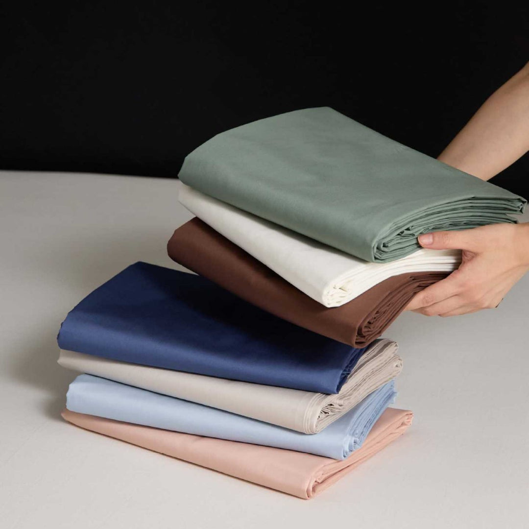 Reversible Premium Cotton Satin Bed Set with Silky Soft Finish