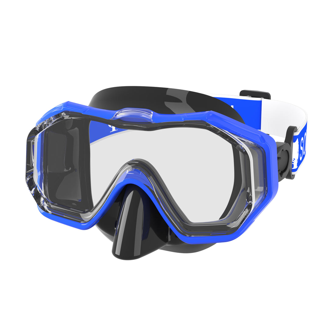 High-quality diving mask with flexible silicone rim and UV protection Stornfield
