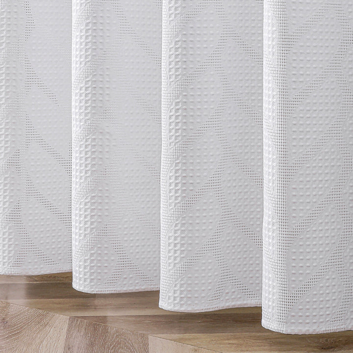 Textured Leaf Pattern Shower Curtain Stornfield