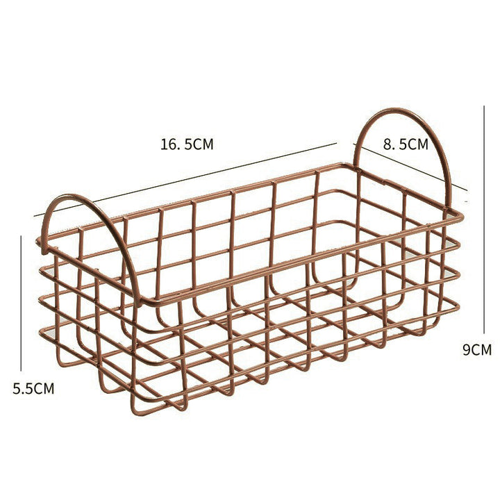 Unisex Wire Storage Basket with Ergonomic Handles Stornfield