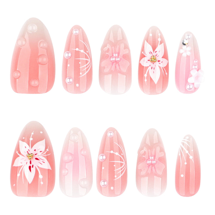 Artistic and creative nail extensions with floral accents Stornfield