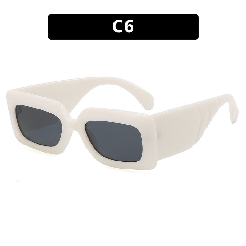 Women oversized sunglasses in fashionable snake leather look Stornfield