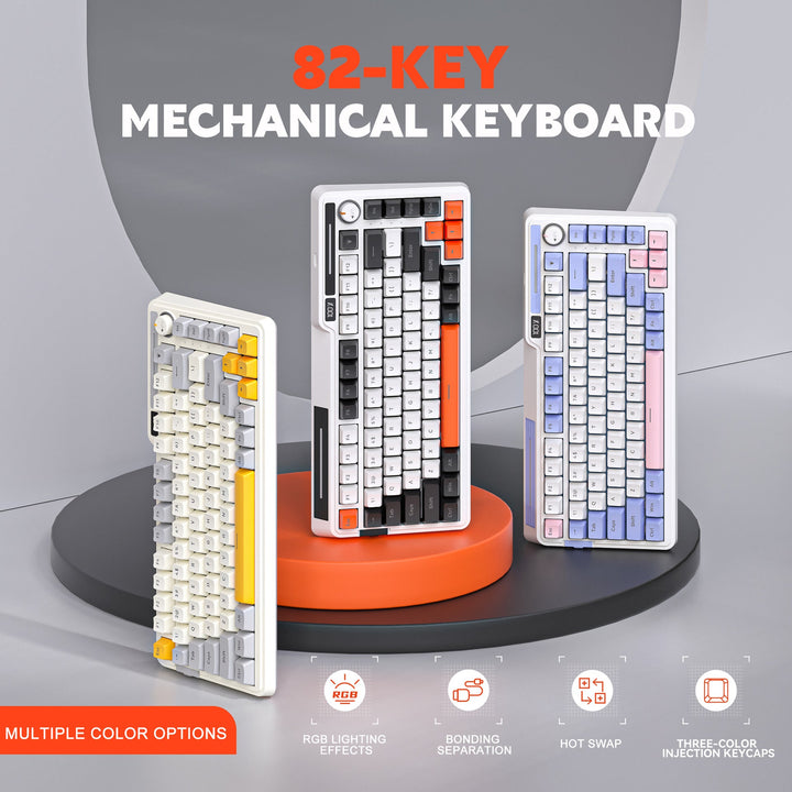 Compact RGB Mechanical Keyboard with Programmable Backlighting Stornfield
