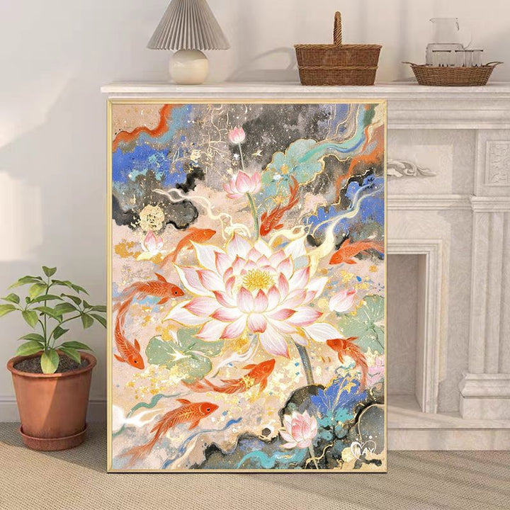 Artistic Koi Fish Canvas Wall Artwork Stornfield