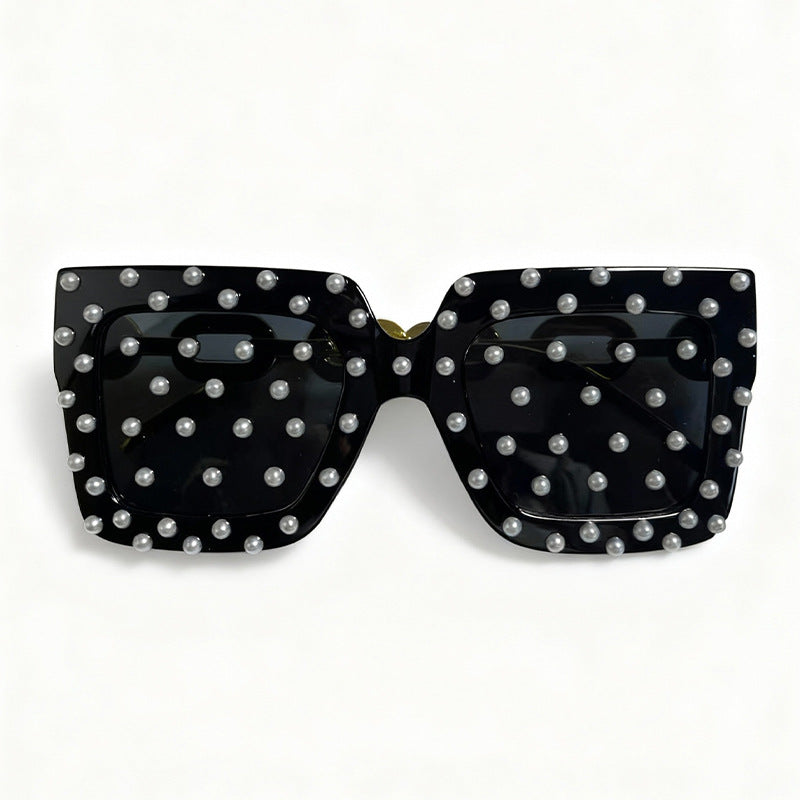 Decorative Pearl-Embellished Cat Eye Sunglasses Stornfield