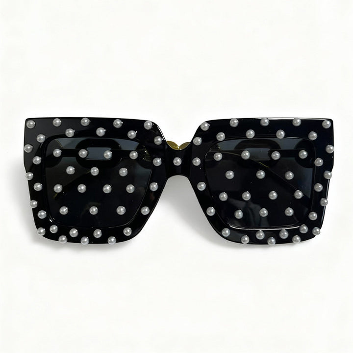 Decorative Pearl-Embellished Cat Eye Sunglasses Stornfield