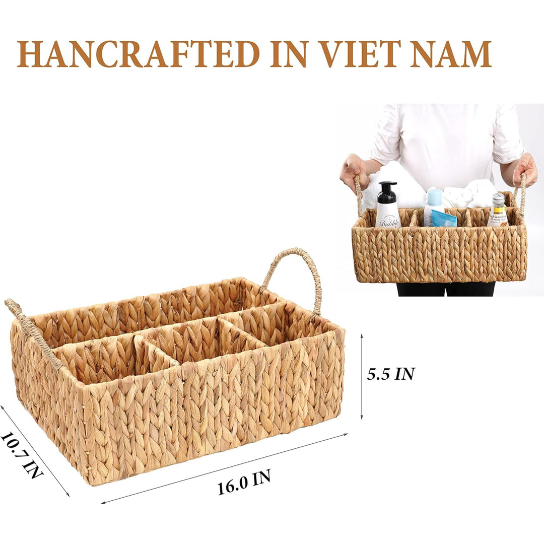 Woven Seagrass Organizer Basket Stornfield