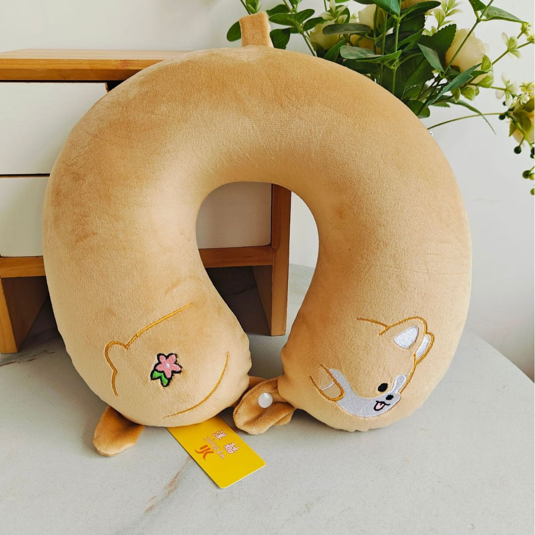 Unisex Neck Support Pillow with Cute Animal Design Stornfield