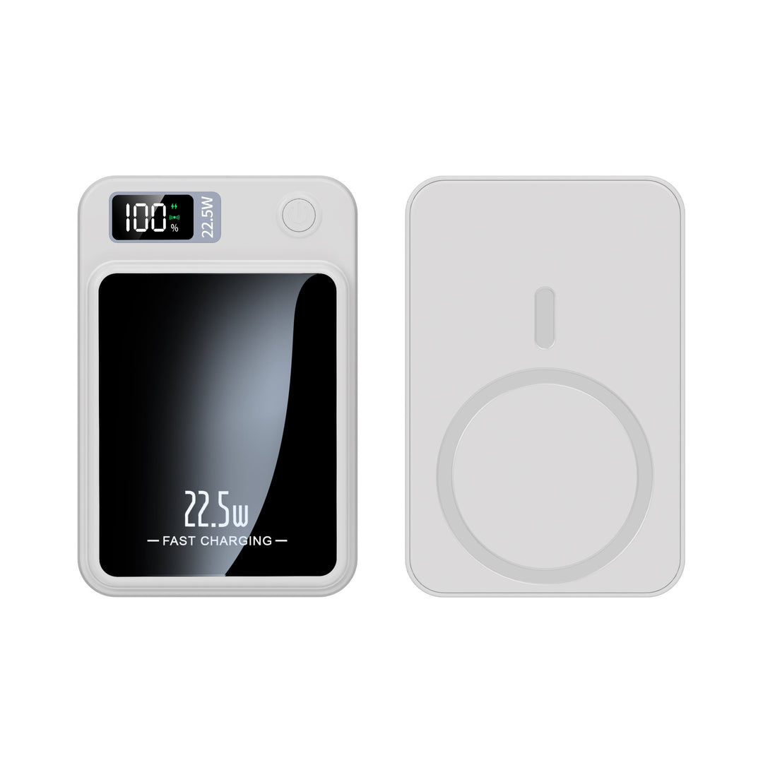 Portable charger with wireless fast charging capability and digital display Stornfield