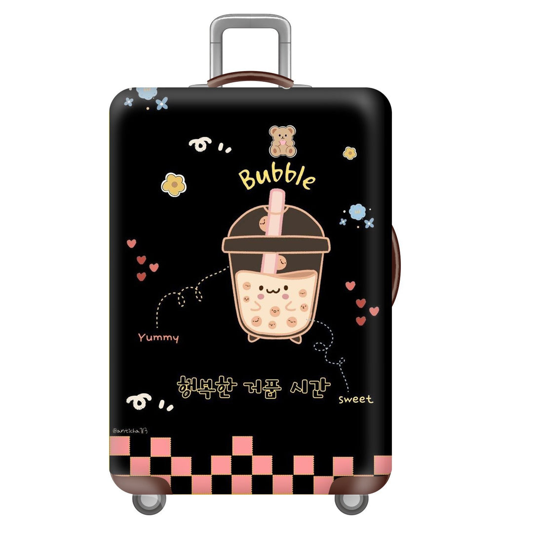 Unisex hard-shell luggage with trendy dog motif Stornfield