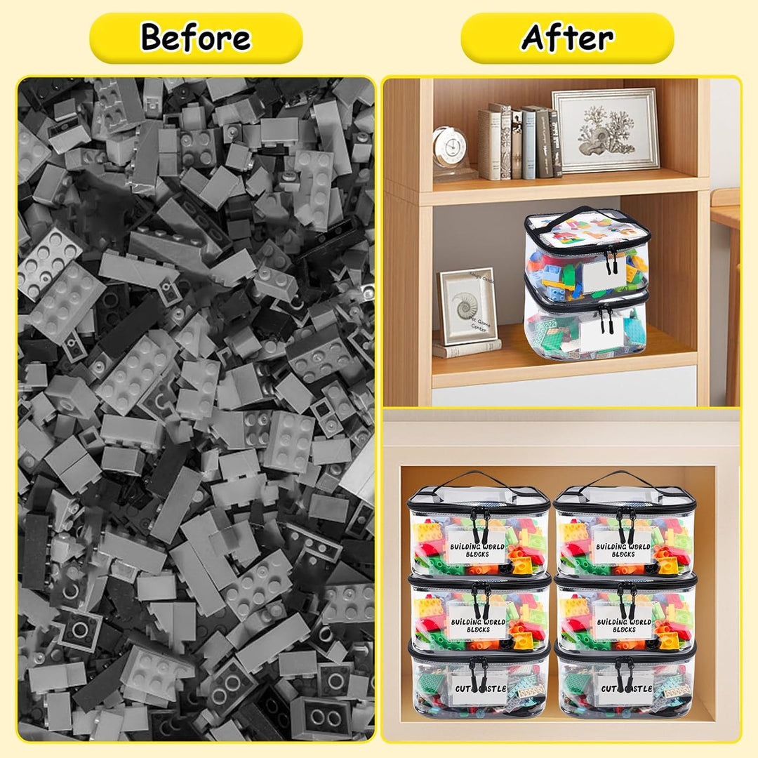 Transparent Storage Organizer for Building Blocks Stornfield