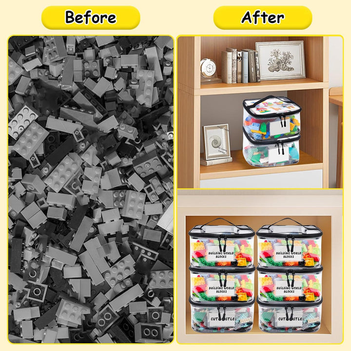 Transparent Storage Organizer for Building Blocks Stornfield