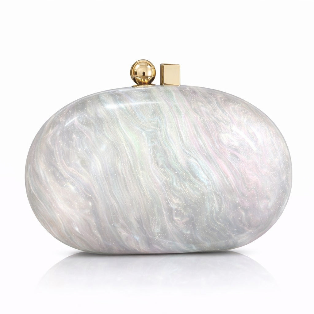 Elegant Oval Evening Clutch