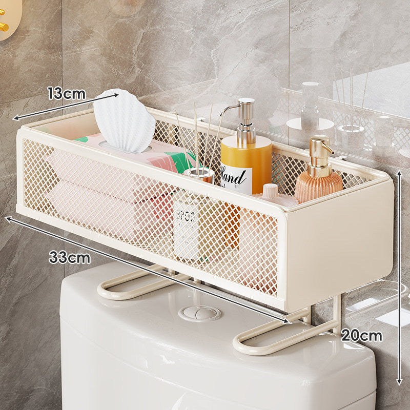 Over-Toilet Mesh Bathroom Storage Shelf Organizer