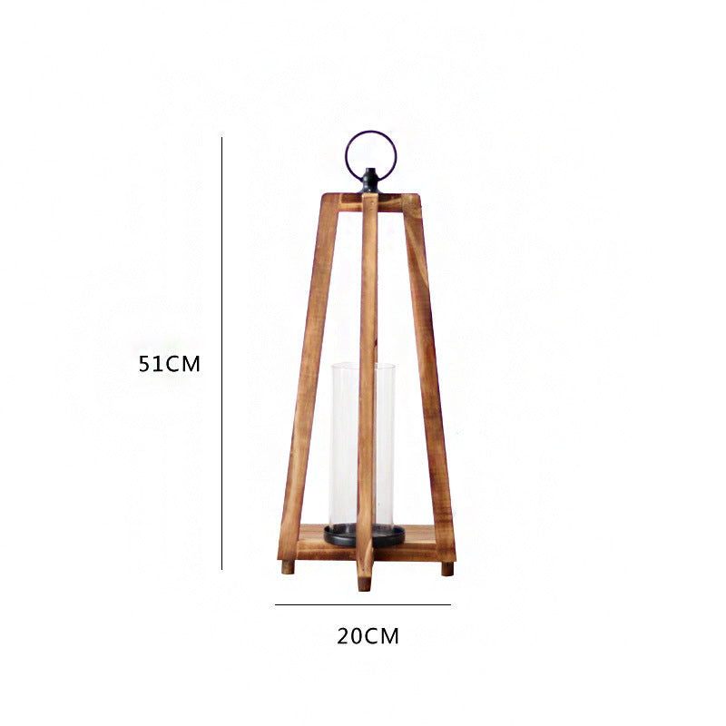 Stylish lantern made of wood Stornfield