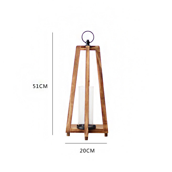 Stylish lantern made of wood Stornfield
