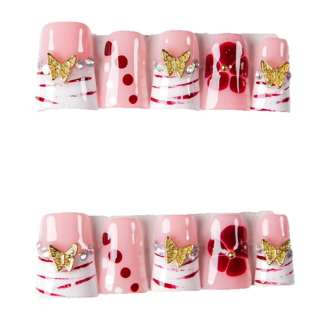 Artistically Designed Press-On Nail Set