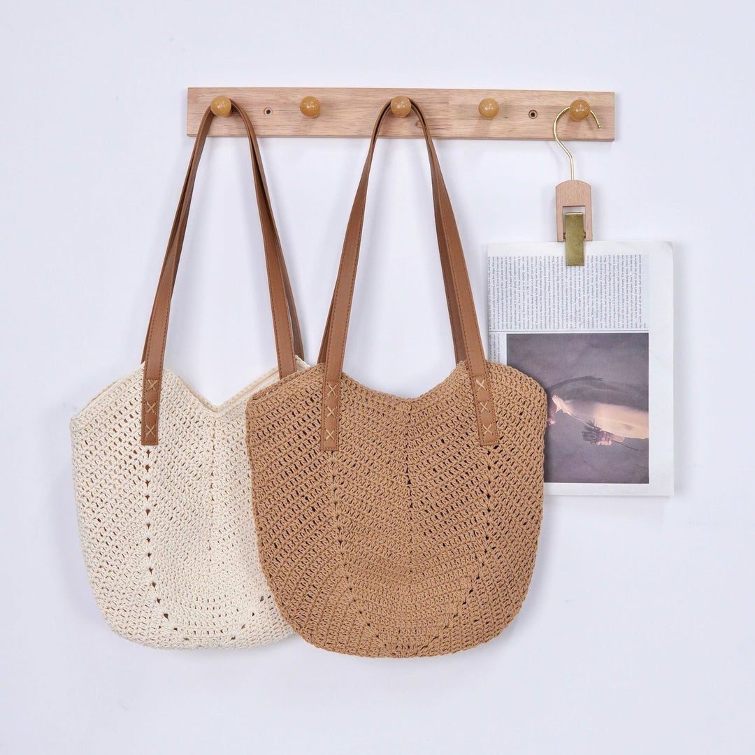 Hand-crocheted shoulder bag with reinforced straps Stornfield