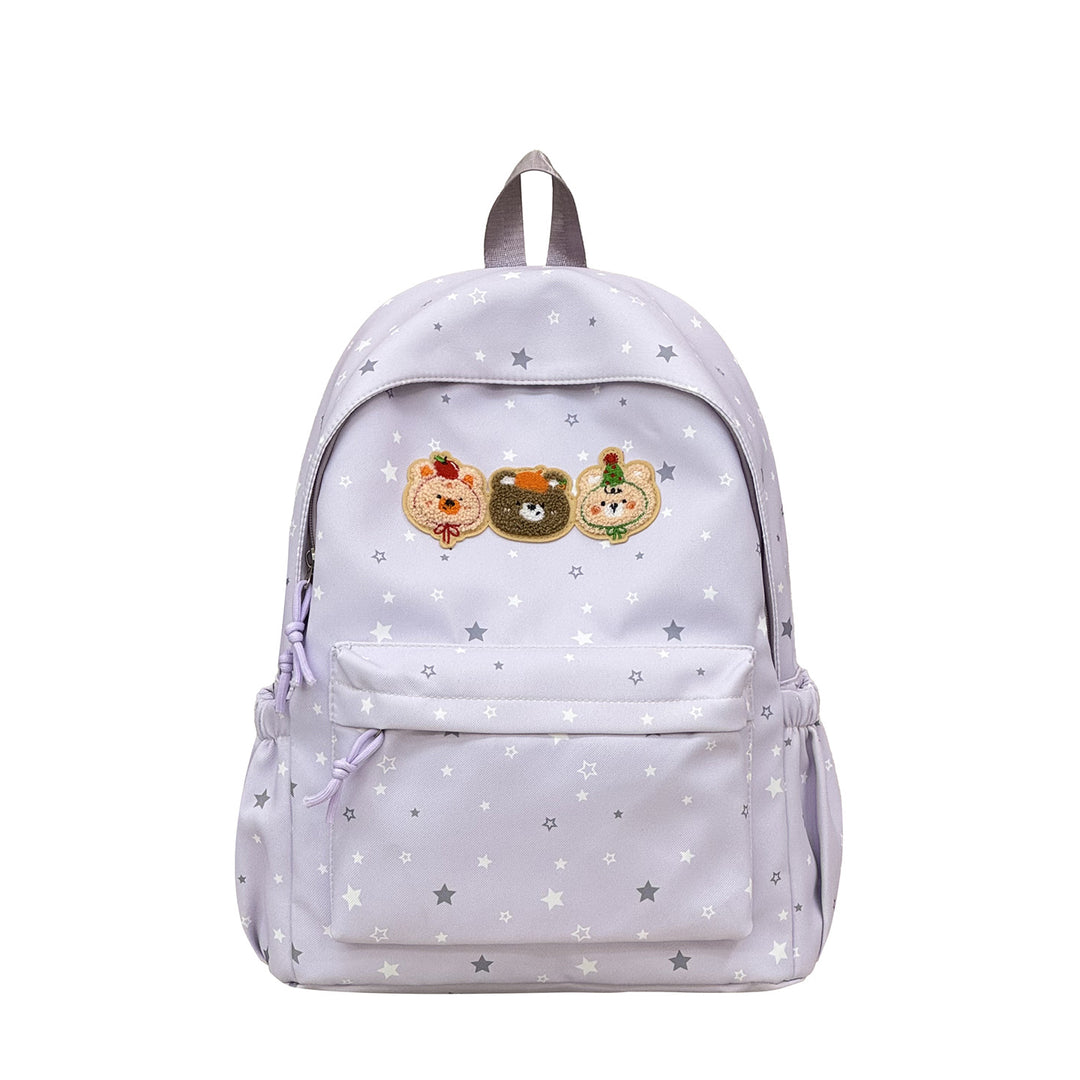 Fun-Themed Embroidered Character Backpack Stornfield
