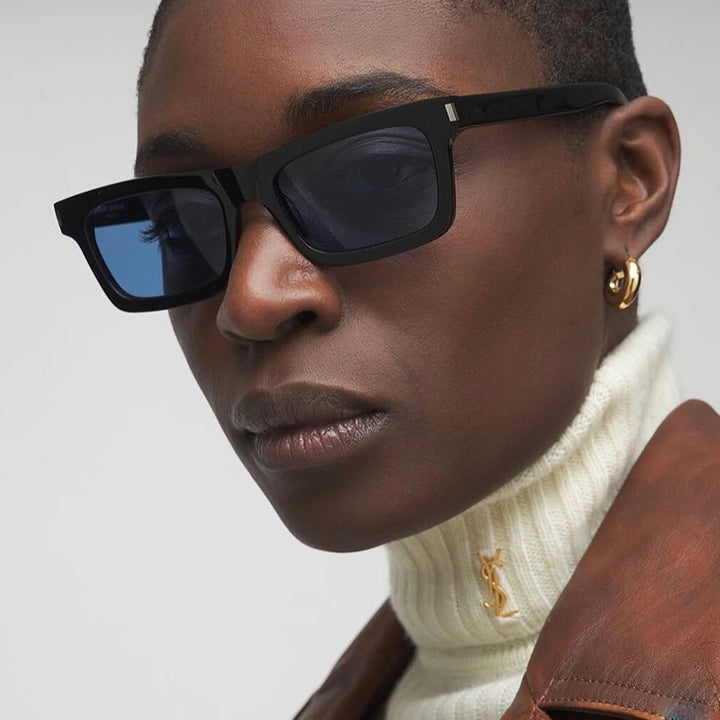Women's square sunglasses with transparent lenses and stylish design Stornfield