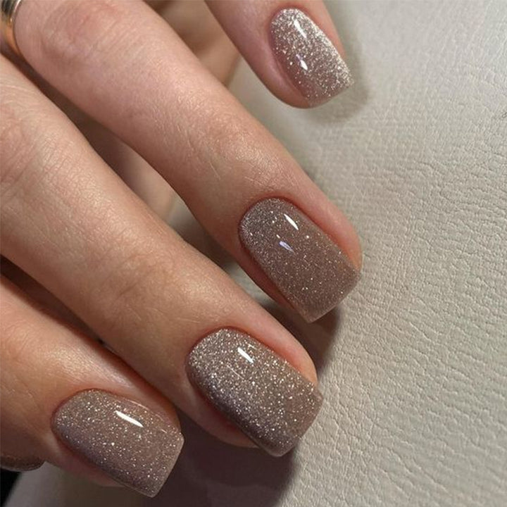 Glamorous Glittering Press-On Nails Stornfield