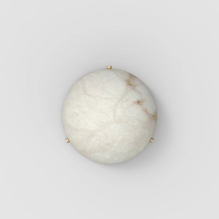 Elegant Round Alabaster Ceiling Light