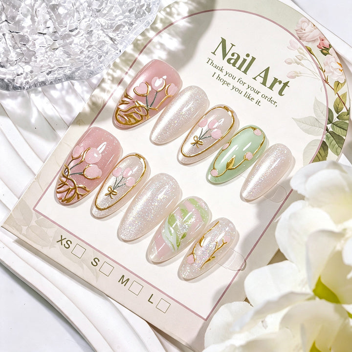 Premium Press-On Nail Art Set