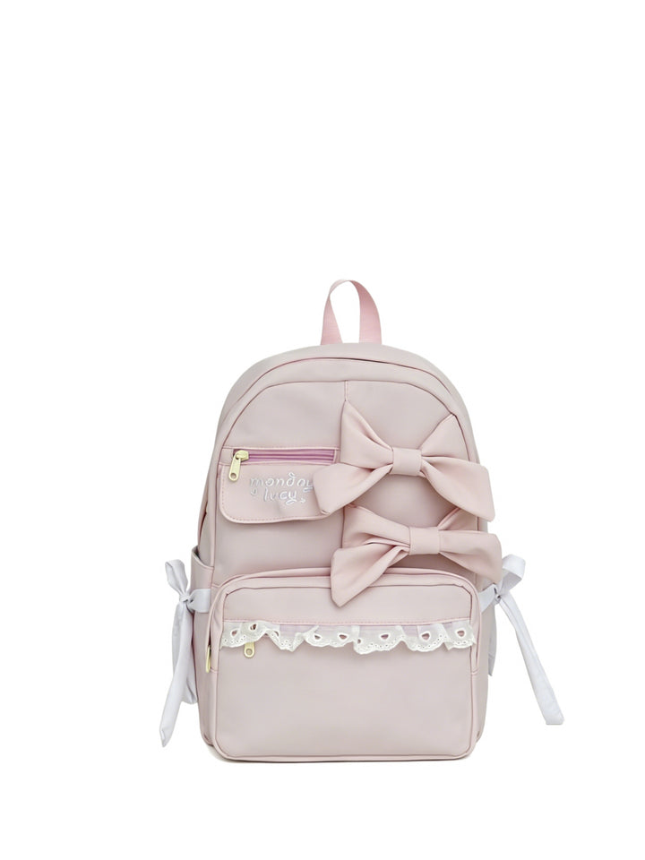 Cute Bow-Accent School Backpack Stornfield
