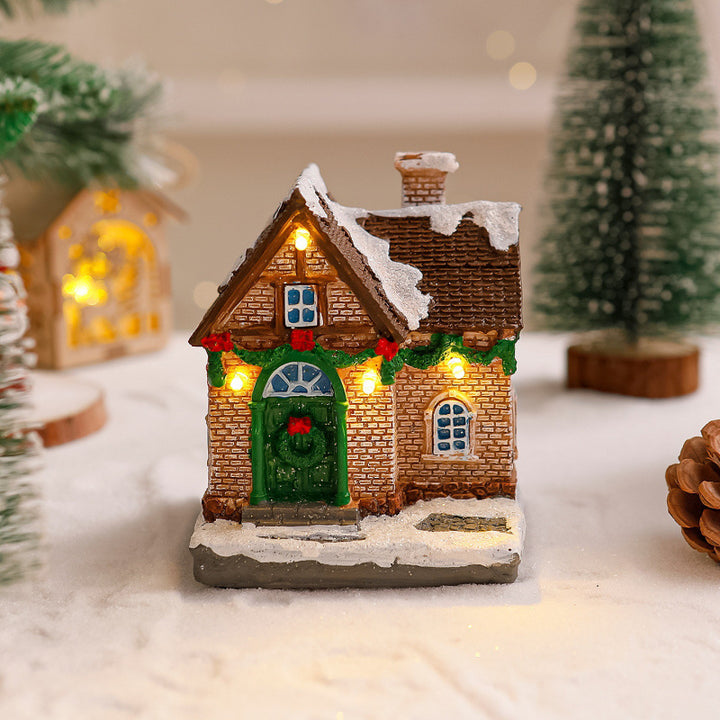 Decorative Christmas village with lights Stornfield