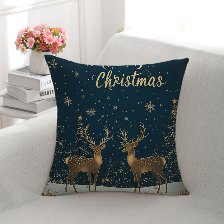 Decorative Christmas Forest Throw Pillow