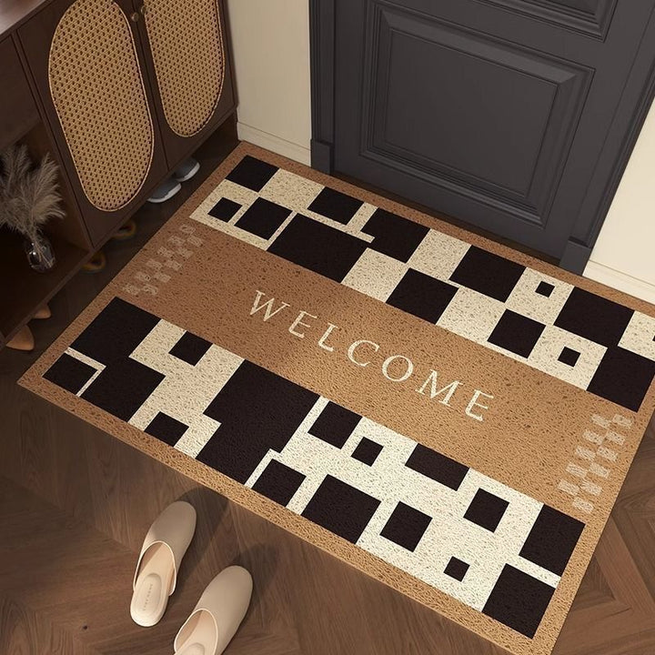 Decorative Geometric Shape Welcome Mat