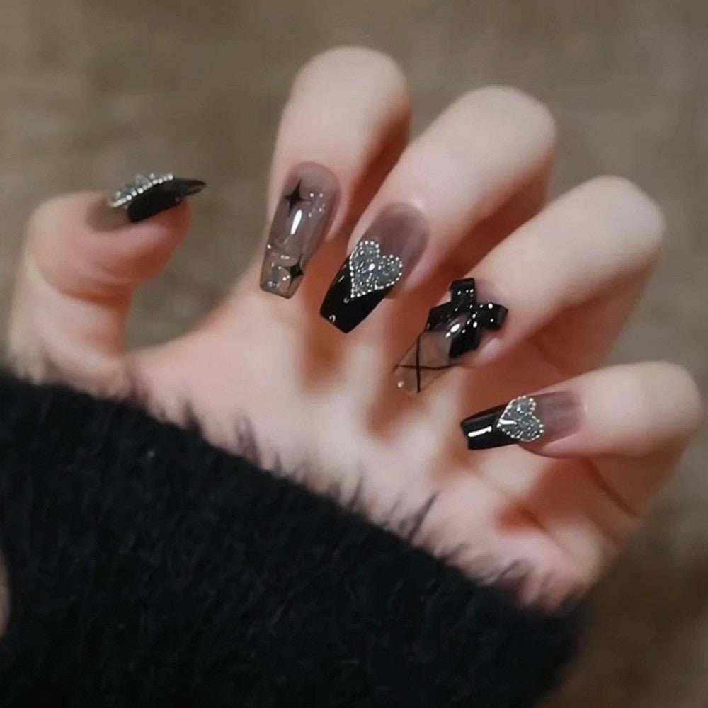 Glamorous Heart Nail Tips Stornfield