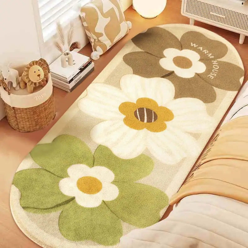 Floral Shaped Area Rug