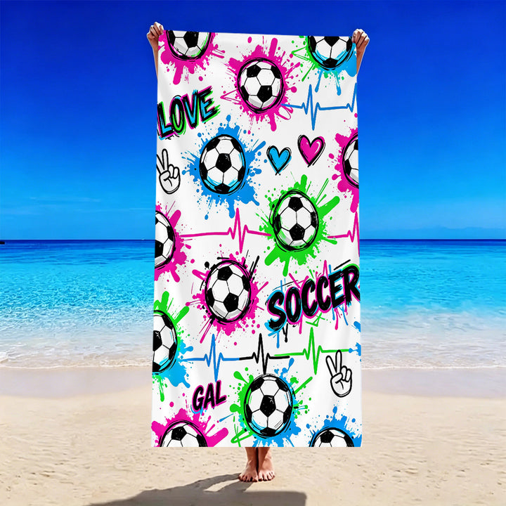 Football-themed beach towel Stornfield