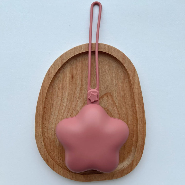 Silicone Star-Shaped Mini Pouch with Loop Strap