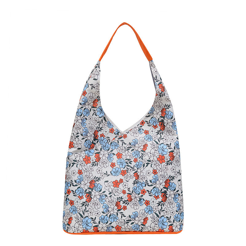 Floral Patterned Shopping Tote