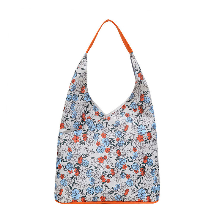 Floral Patterned Shopping Tote