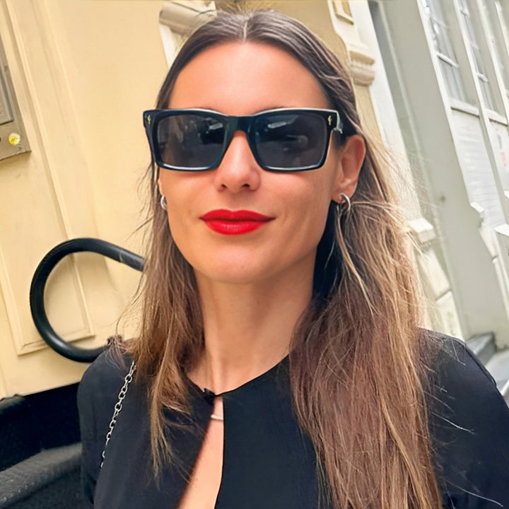 Ladies Rectangular Sunglasses in Elegant Tortoiseshell Design Stornfield